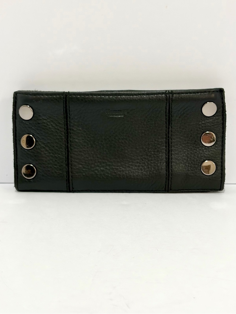 HAMMITT 110 North In Black Leather With Gunmetal Hardware EUC